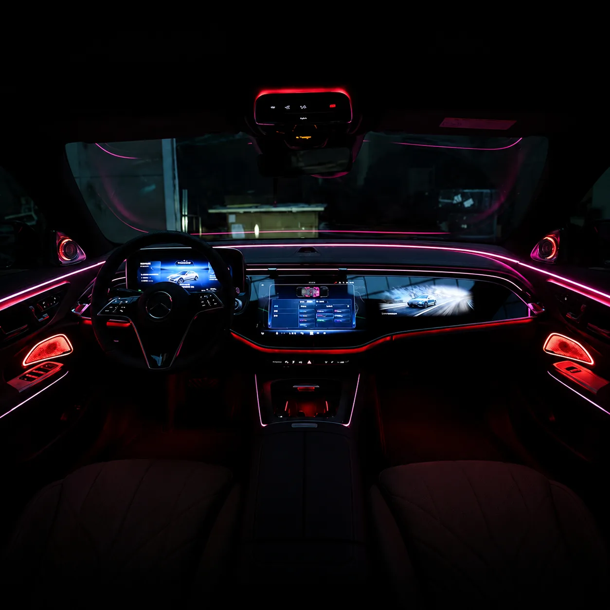 Mercedes-Benz E-Class W214 Interior Ambient Lighting Effect