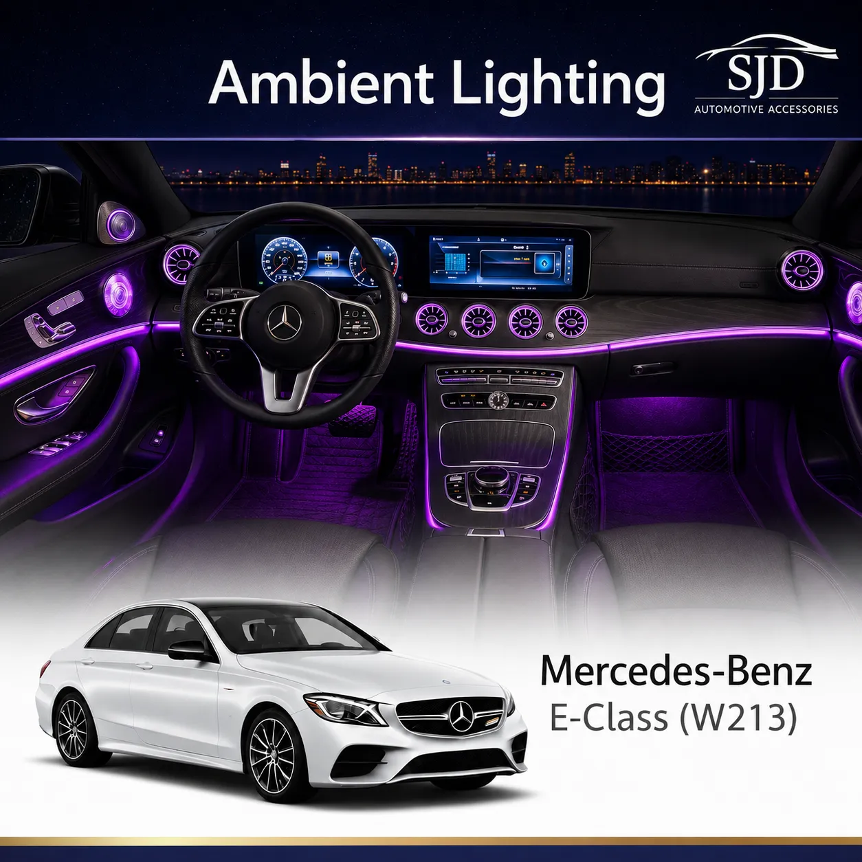 Ambient Lighting Kit Display for Mercedes-Benz E-Class W213