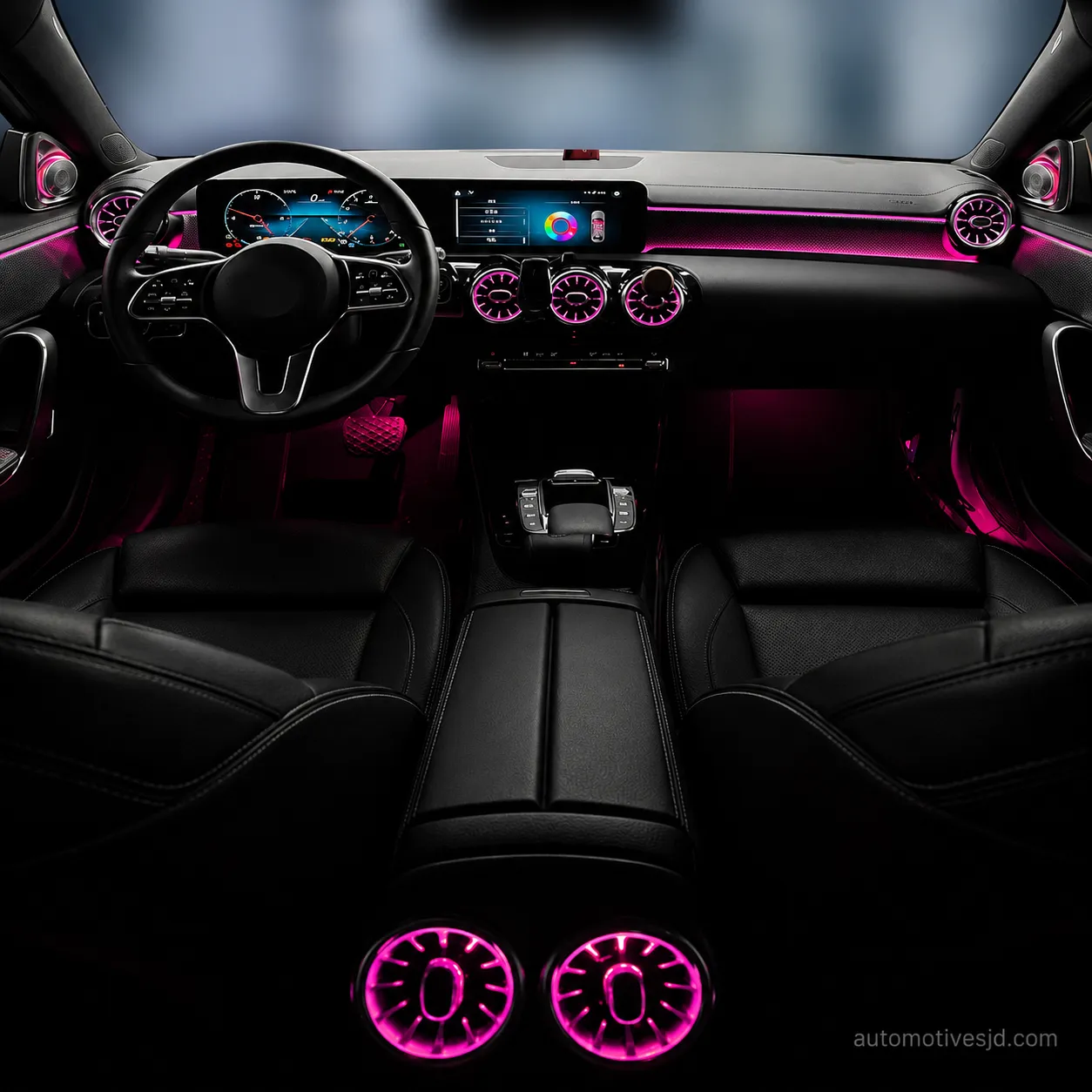 C118 CLA dashboard ambient lighting effect