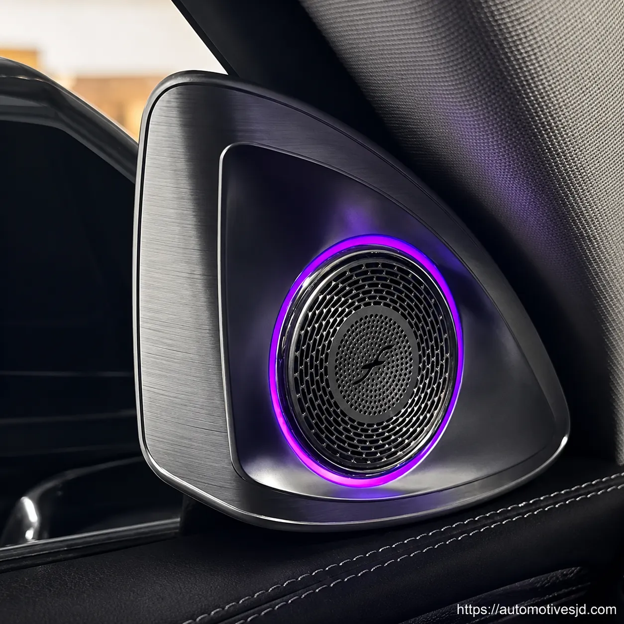 C236 CLE 4D rotating tweeter speaker grille installed effect