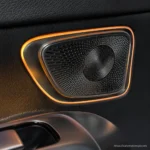 C236 CLE illuminated midrange speaker grille cover effect
