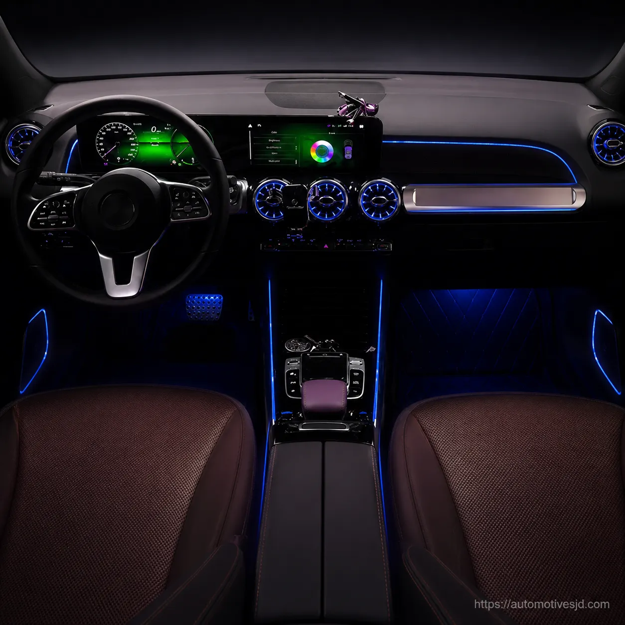H247 GLA dashboard ambient lighting effect