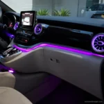 W447 V-Class front air vent ambient lighting effect