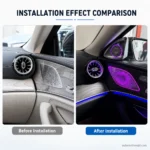 X290 AMG GT 4D Rotating Tweeter Speaker Grille Installed Effect