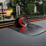 X247 GLB music-sync rotating center speaker installed effect