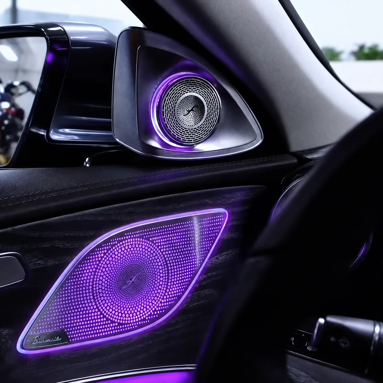 C257 CLS front air vent ambient lighting effect