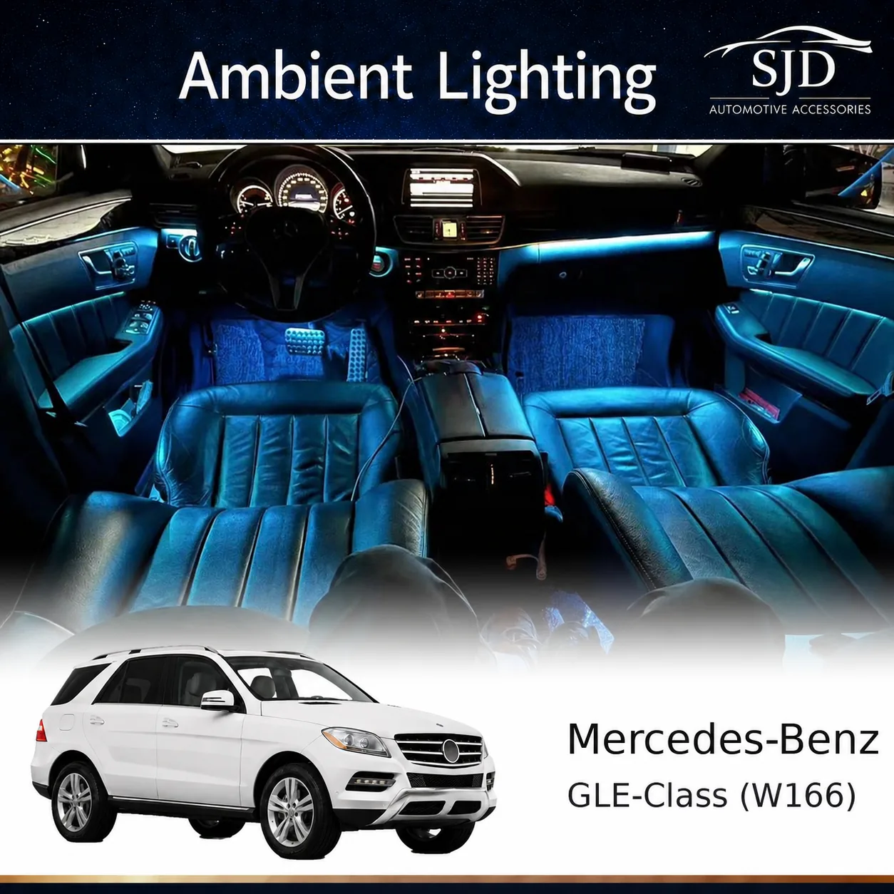 W166 GLE ambient lighting kit main image