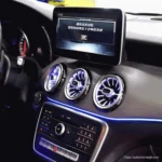 W176 A-Class front air vent ambient lighting effect