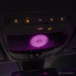 W205 C-Class front sunglasses holder reading light installed effect