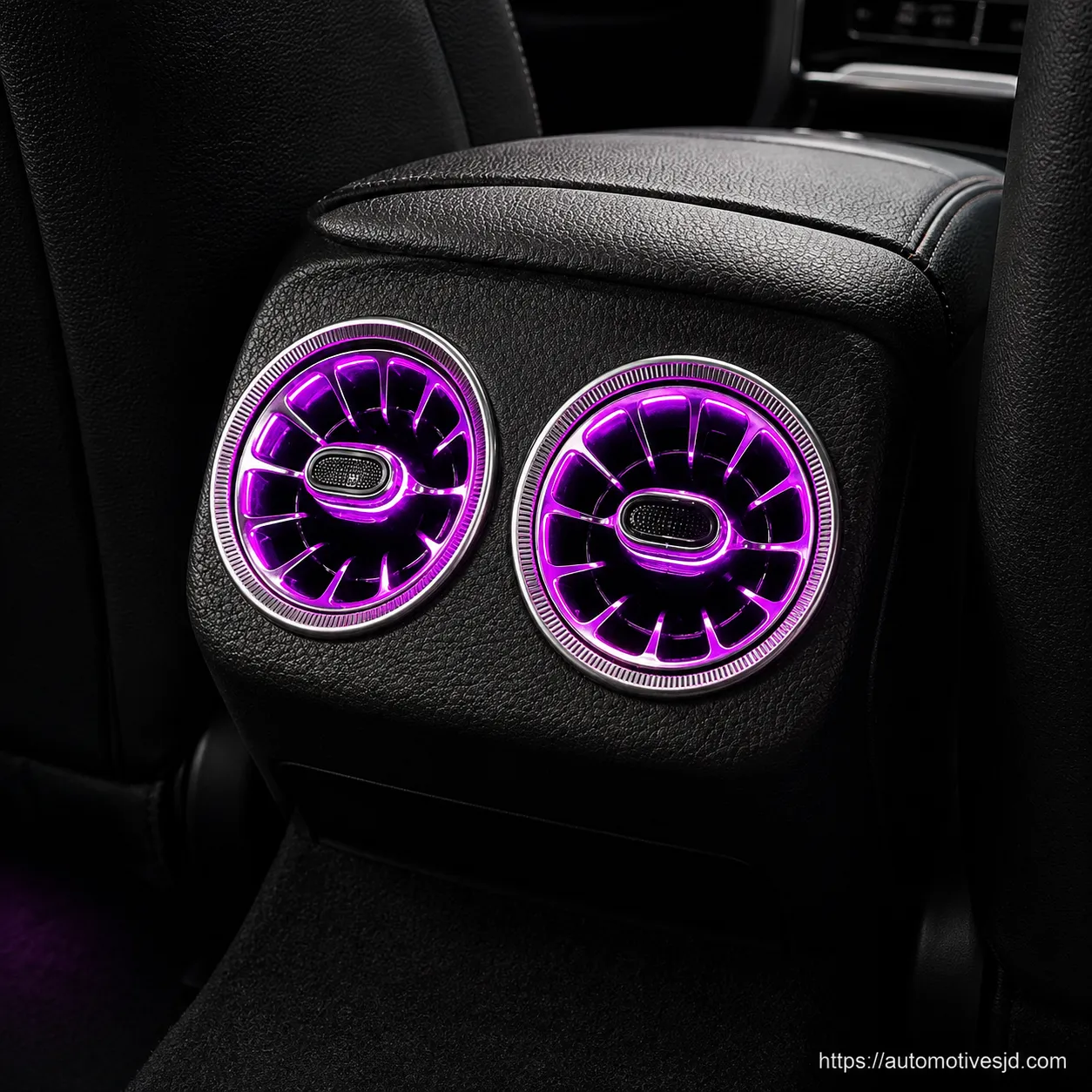 W205 C-Class Rear Turbine Air Vent Ambient Lighting Effect