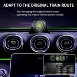 W206 C-Class music-synchronized rotating center speaker illuminated on the dashboard