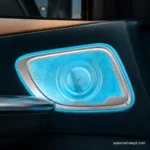 W206 C-Class standard-wheelbase illuminated midrange speaker covers installed in all four doors