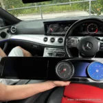 W213 widescreen digital instrument cluster installed effect