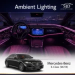 Complete ambient lighting upgrade kit with rotating tweeters, illuminated speaker covers and lighting options for Mercedes-Benz E-Class W214