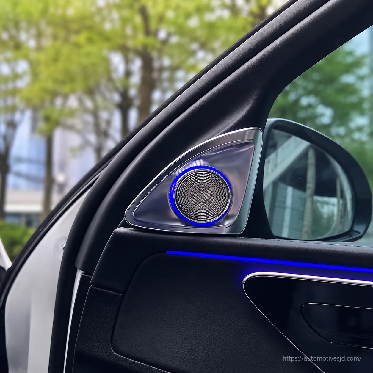 Illuminated 4D rotating tweeters with modules and wiring for Mercedes-Benz S-Class W223