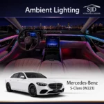 Ambient lighting, rotating tweeters, speaker covers, illuminated vents and interior trim upgrades for Mercedes-Benz S-Class W223
