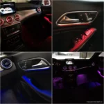 W246 B-Class front air vent ambient lighting effect
