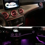 X156 GLA front air vent ambient lighting effect