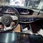 Mercedes-Benz S-Class W222 upgraded digital instrument cluster and multimedia display