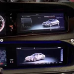 Mercedes-Benz S-Class W222 multimedia system interface comparison before and after upgrade