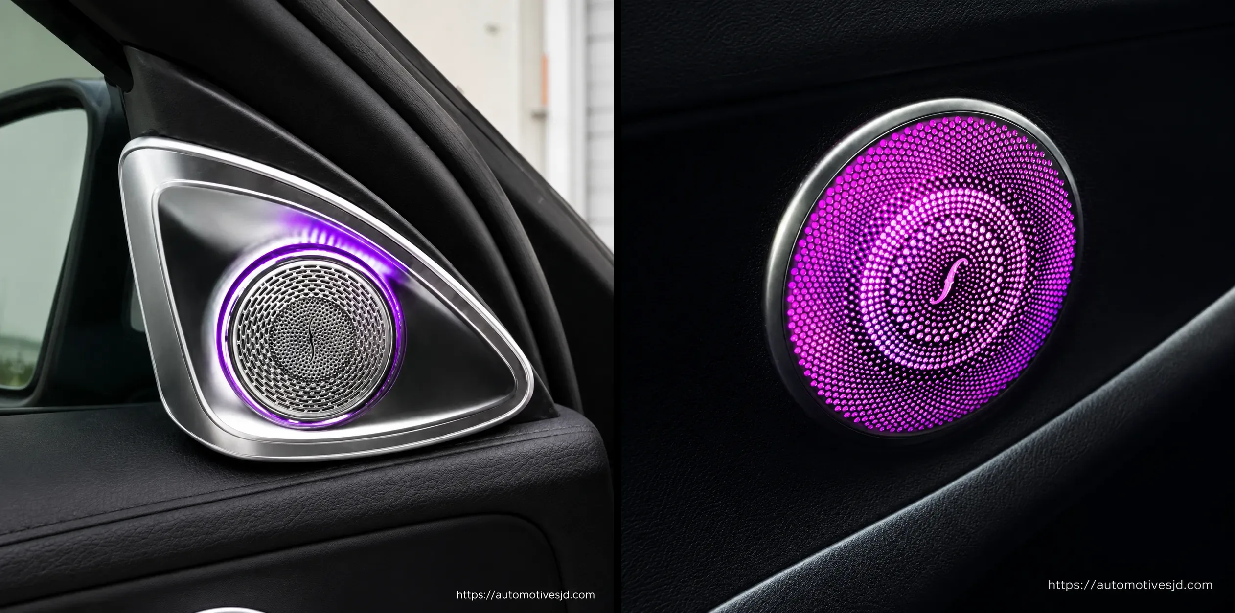 Mercedes W205 3D Rotating Tweeter and Burmester Speaker Grille